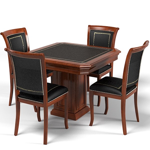 card table and chairs